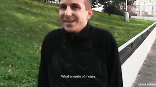 CZECH HUNTER 496 - Confused Straight Guy Takes A Cock For Cash