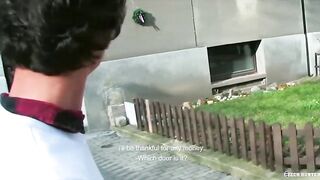 CZECH HUNTER 422 - Curly Haired Twink Gives Directions Then Gives Head