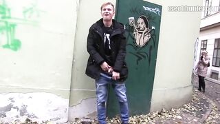 CZECH HUNTER 394 - Blonde Stud Gets A Huge Sum Of Money Just To Get His Ass Fucked