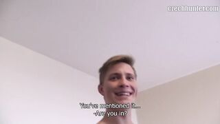 CZECH HUNTER 391 - Buff Jock Sucks Dick And Takes It Raw To Pay His College Loan