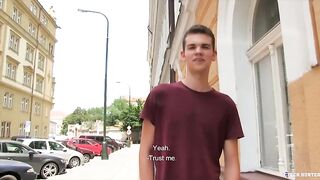 CZECH HUNTER 449 - Twink Agrees To Get His Ass Fucked Raw For A Good Sum Of Cash