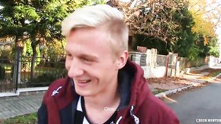 CZECH HUNTER 487 - Hot Blonde Twink Takes On A Dick With Pleasure