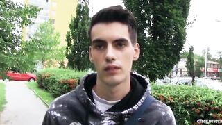 Czech Hunter 473 - Dark Haired Skinny Dude Exepriences Anal For The First Time