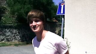 CZECH HUNTER 459 - Emo Twink Strokes & Sucks A Cock In The Car