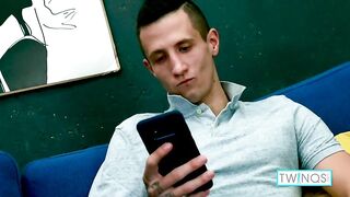 Skinny Twink Thomas T Is Milking His Big Sausage So Good!