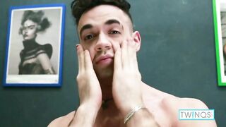 Brunette Jock Jackson Gets Naked To Beat His Meat With Toy!