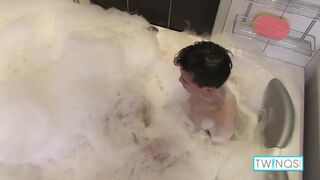 Hot Brunette Twink Xander H Fingers His Butt On The Shower!