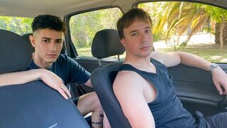 Two Handsome Latino Twink Cuties Have a Public Fuck in the Cruising Park ~ My Gay Taxi Driver