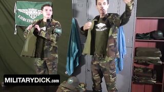 Twink Soldiers Turn the Locker Room Into a Fuckfest