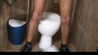 Hung Latinos Threesome Toilet Fuck