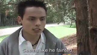 Latino amateur twink Damian gets slammed hard by Emanuel