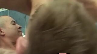 Young Latino with shaved head raw fucks his skinny lover