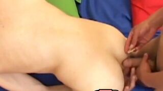 Teenage latinos strip underwear to fuck and cumshot