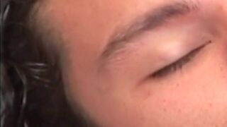 Twink Latino sucking and tugging for cum before sex