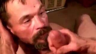 Disgusting poor biker getting facialized