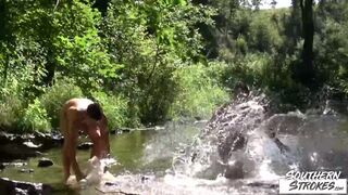 Strokes Joel Vargas Rubs Rudy Valentino Cock Outdoor