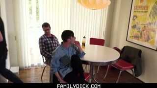 Bearded stepDaddy Has Threesome