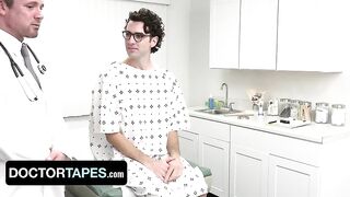 Doctor Tapes - Handsome Patient Shoots Huge Load All Over His Face While Perv Doctor Creampies Him