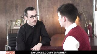 Hung Priest Barebacks Teen With Creampie