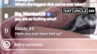 Ty Santana Gives His Big Black Dick to a Cute White Twink Asshole - StepUncle Halloween AllStar Special