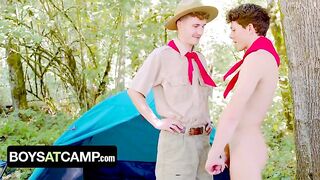 Boys At Camp - Scout Boy Seduces Scout Master By Showing Him His Throbbing Hard Shaft