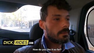 Argentino Pijudo Gives A Blowjob To A Spanish Macho - Dick Rides - Real Taxi Porn