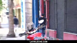 Latin - Sweet latin guy on the street tricked into fuck