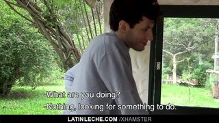 Latin - Cute Boy Gets His Asshole Plowed By Three Guys