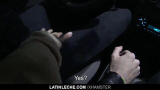 Latin - Taxi driver sucks latin dick, fucked for cash