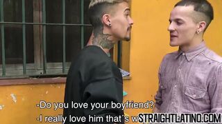 Straight Latino tries cock for the first time and rides raw