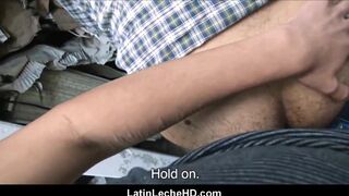 Young Amateur Straight Latino Paid To Fuck Gay Guy In Alley