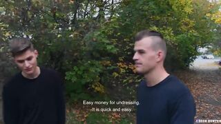 CZECH HUNTER 482 - Two Straight Buddies Agree To Have A 3way For Money