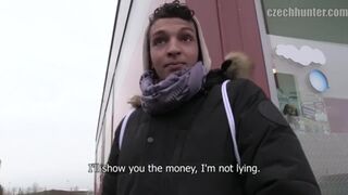 CZECH HUNTER 388 - Skinny Twink With A Bush Feels Weird & Good While Being Pounded