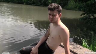 Vojta Chills By The Pond And A Random Guy Passes Offers Him Money To Fuck His Ass - BigStr