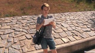 BigStr - Student Is Short On Cash But Luckily A Guy Pays Him For A Portrait & To See His Huge Cock