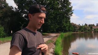 CZECH HUNTER 552 - Cute Twink Patrick Sucks A Stranger's Cock And Gets His Ass Stretched For Money