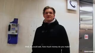 CZECH HUNTER 399 - Dude Roams The Metro & Finds Hot Blonde Hunk To Pound