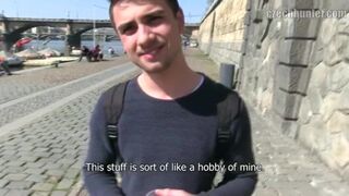 CZECH HUNTER 351 - Hunk Gets Fucked Outside In The Woods For Some Quick Money