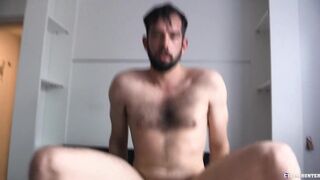 Hunter - Bearded Guy Did Not Hesitate To Show His Slim Body In Exchange For Some Money