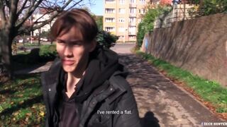 CZECH HUNTER 483 - New Dude In The Neighborhood Gets A Welcoming Fuck