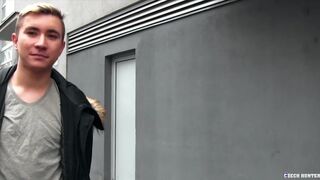 CZECH HUNTER - Cute Young Czech Boy Raw Fucked For Some Extra Cash