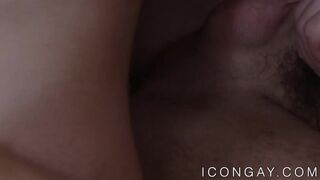 Masculine daddy bangs gorgeous young jock doggystyle