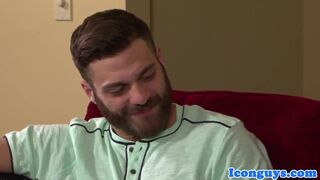 Bearded hunk blown by sisters fiancee