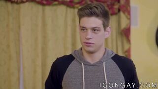 Delicious young stud bangs BF with his massive cock