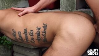 Real DUDES - Hardcore Outdoors Threeway With Str8 Chaser And Two Hot Studs Milo And Pablo X