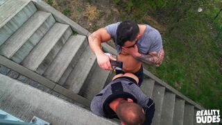 Jerome & Marty Take Their Time To Pleasure Each Other Next To A Public Road - Hot Dudes