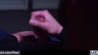 Mencom - Cute straight guy masturbates watching rough gay porn