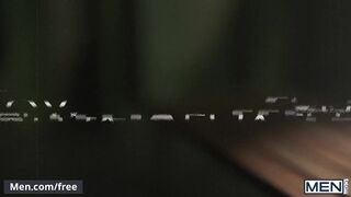 Men - Felix Fox Celebrates His Victory By Blowing His Hot Jizz All Over Adrian Hart's Abs