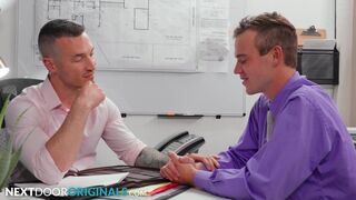 Fresh Out Of College Twink Railed By Potential Hunk Boss