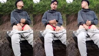 My First Time Jerking in the Mute Beach